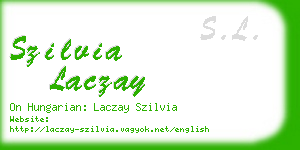 szilvia laczay business card